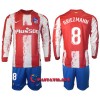 Virallinen Fanipaita + Shortsit Pitkähihainen Atlético Madrid GRIEZMANN 8 Kotipelipaita 2021-22 - Lasten
